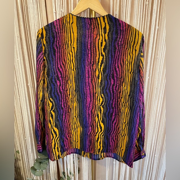 Vintage Jordan Multicolor Striped blouse - Picture 3 of 5